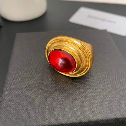Vintage resin wide ring