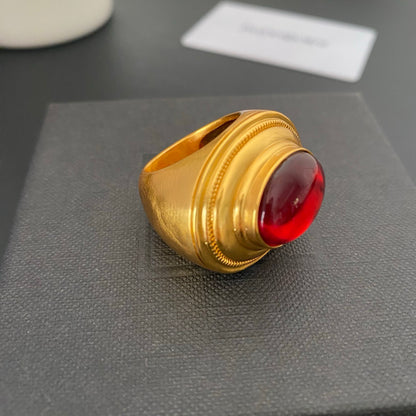 Vintage resin wide ring