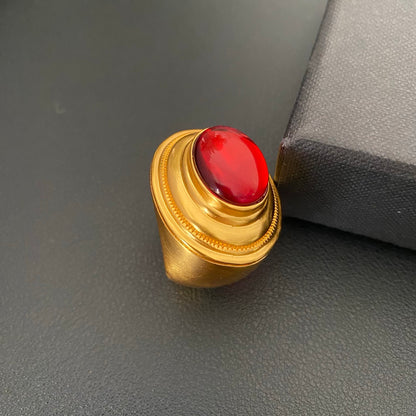 Vintage resin wide ring