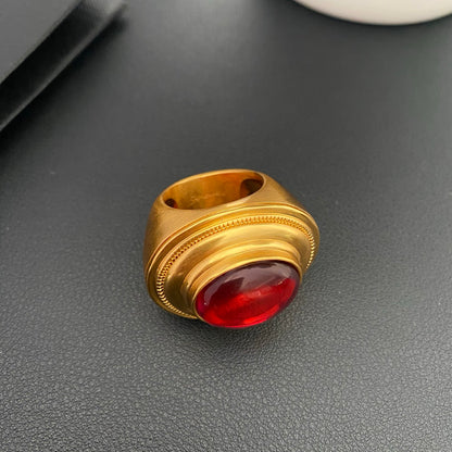 Vintage resin wide ring