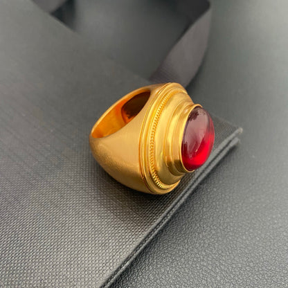 Vintage resin wide ring