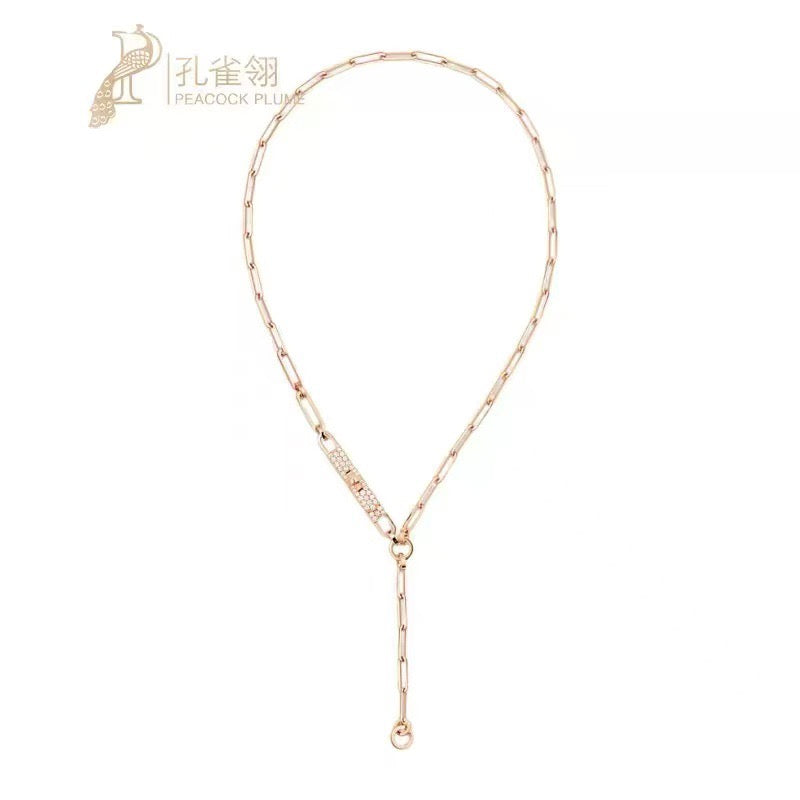 The necklace is exquisitely crafted