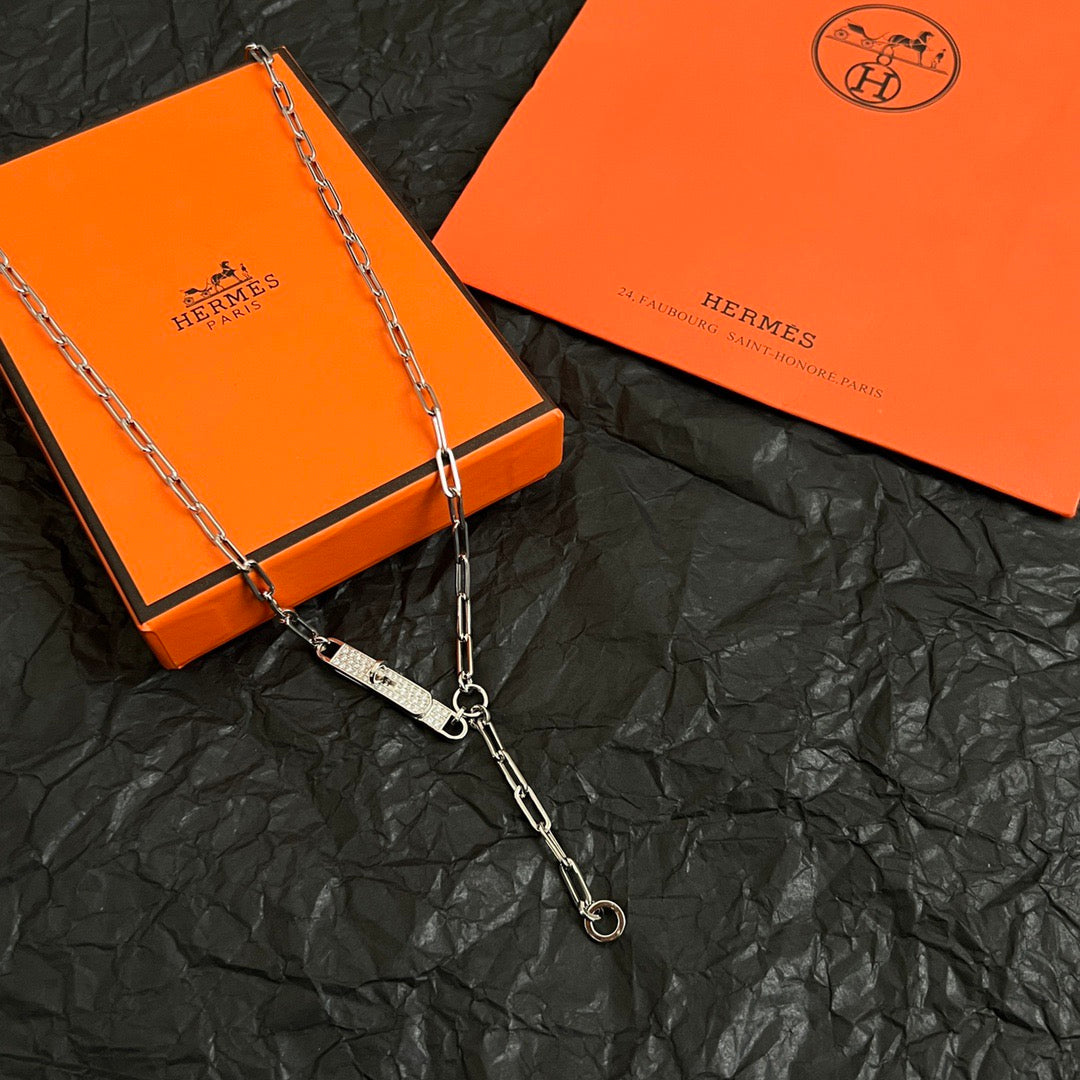 The necklace is exquisitely crafted