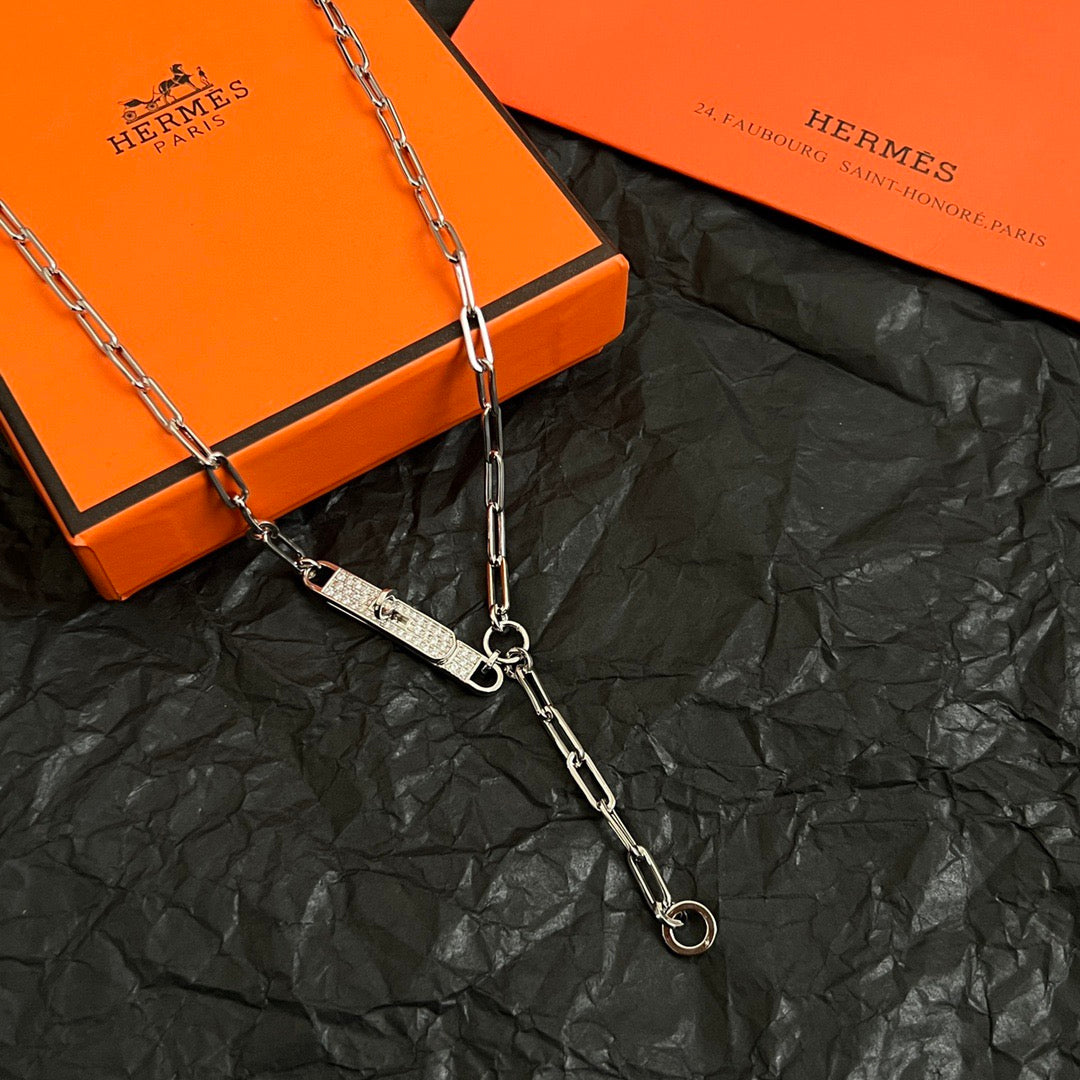 The necklace is exquisitely crafted