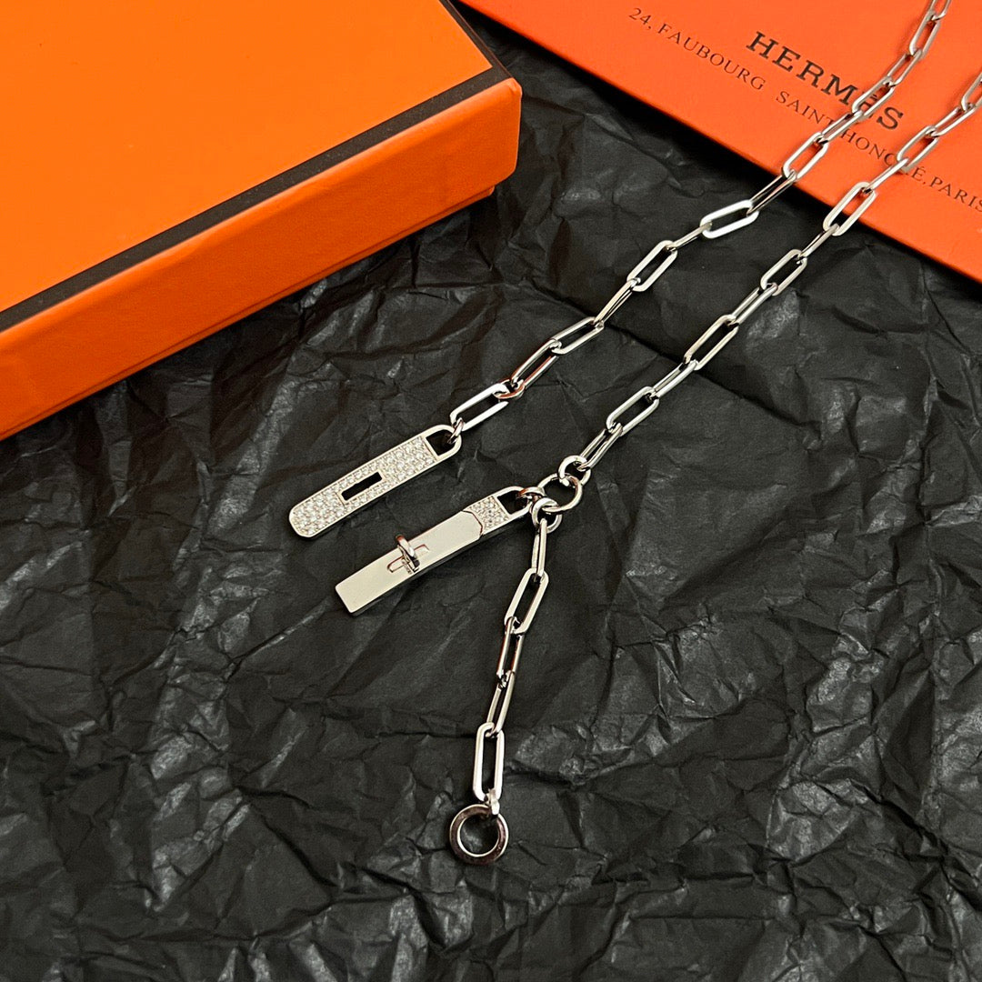 The necklace is exquisitely crafted