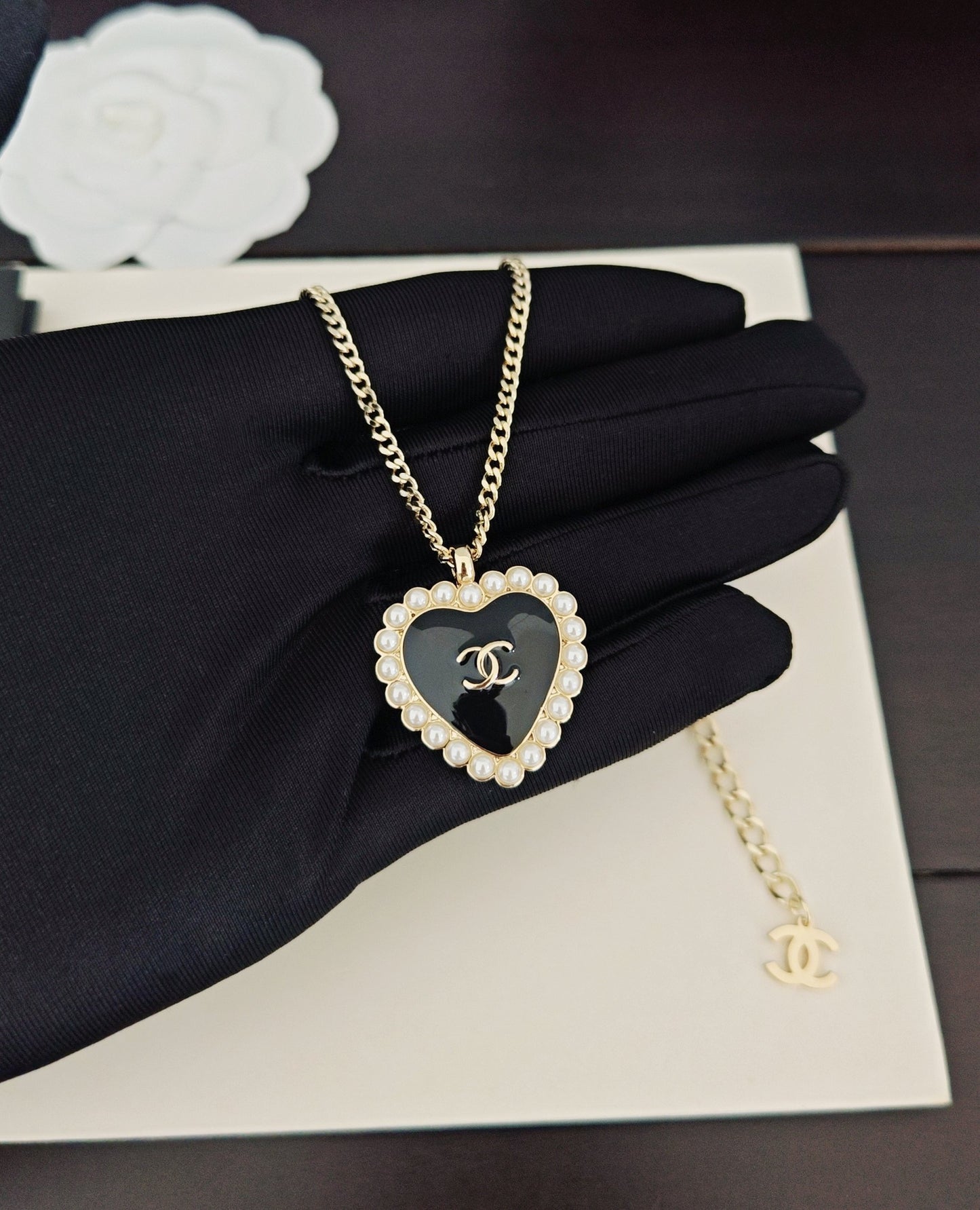 Latest model 🆕🆕 Light Gold Black Love Necklace