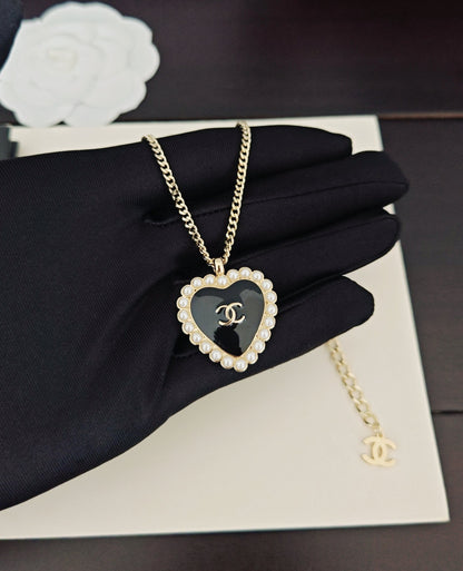 Latest model 🆕🆕 Light Gold Black Love Necklace