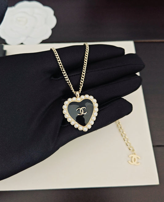 Latest model 🆕🆕 Light Gold Black Love Necklace