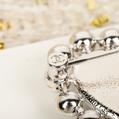 Fragrant Blue Love Pearl Water Diamond Brooch