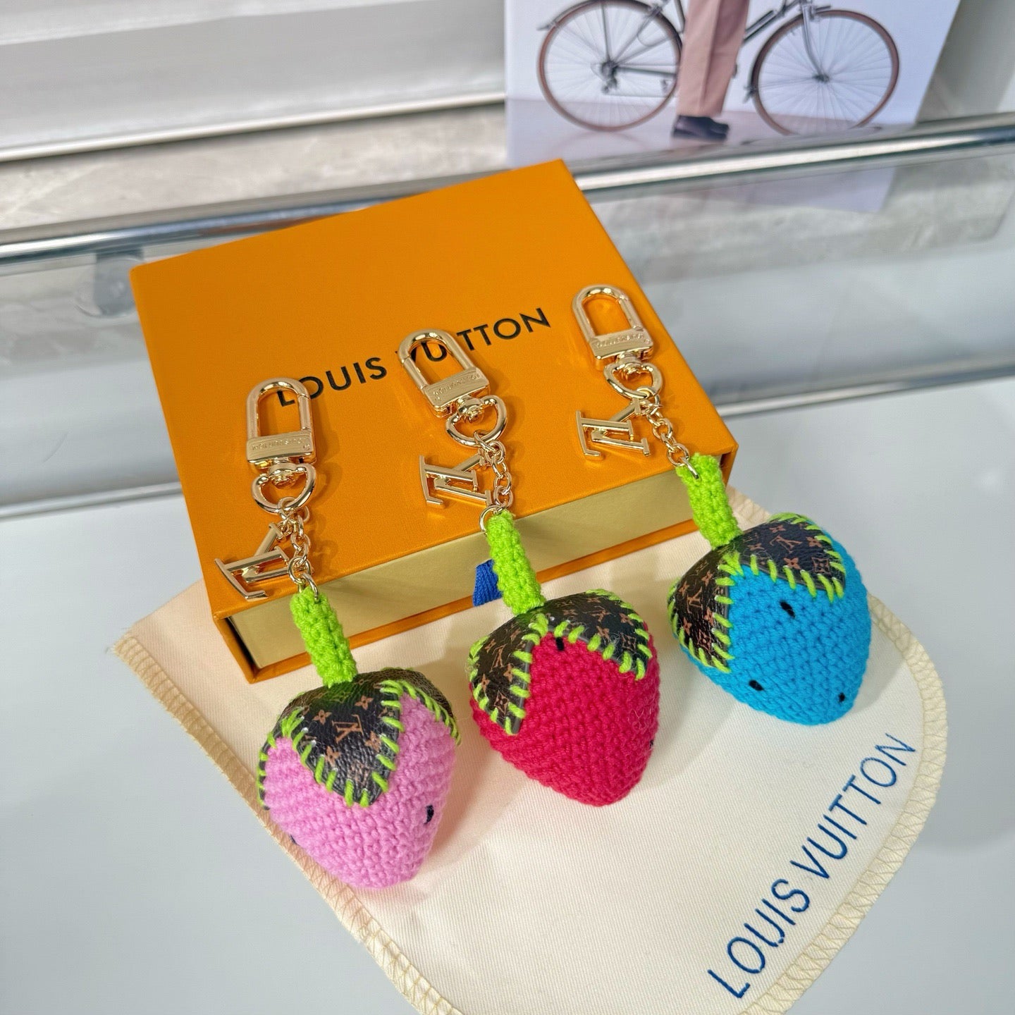 Wrap woven strawberries 🍓 Pendant ornaments