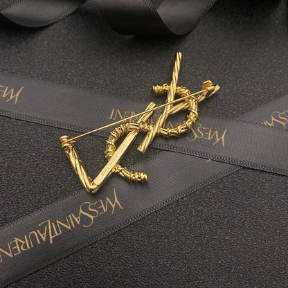 Classic Letter Brooch
