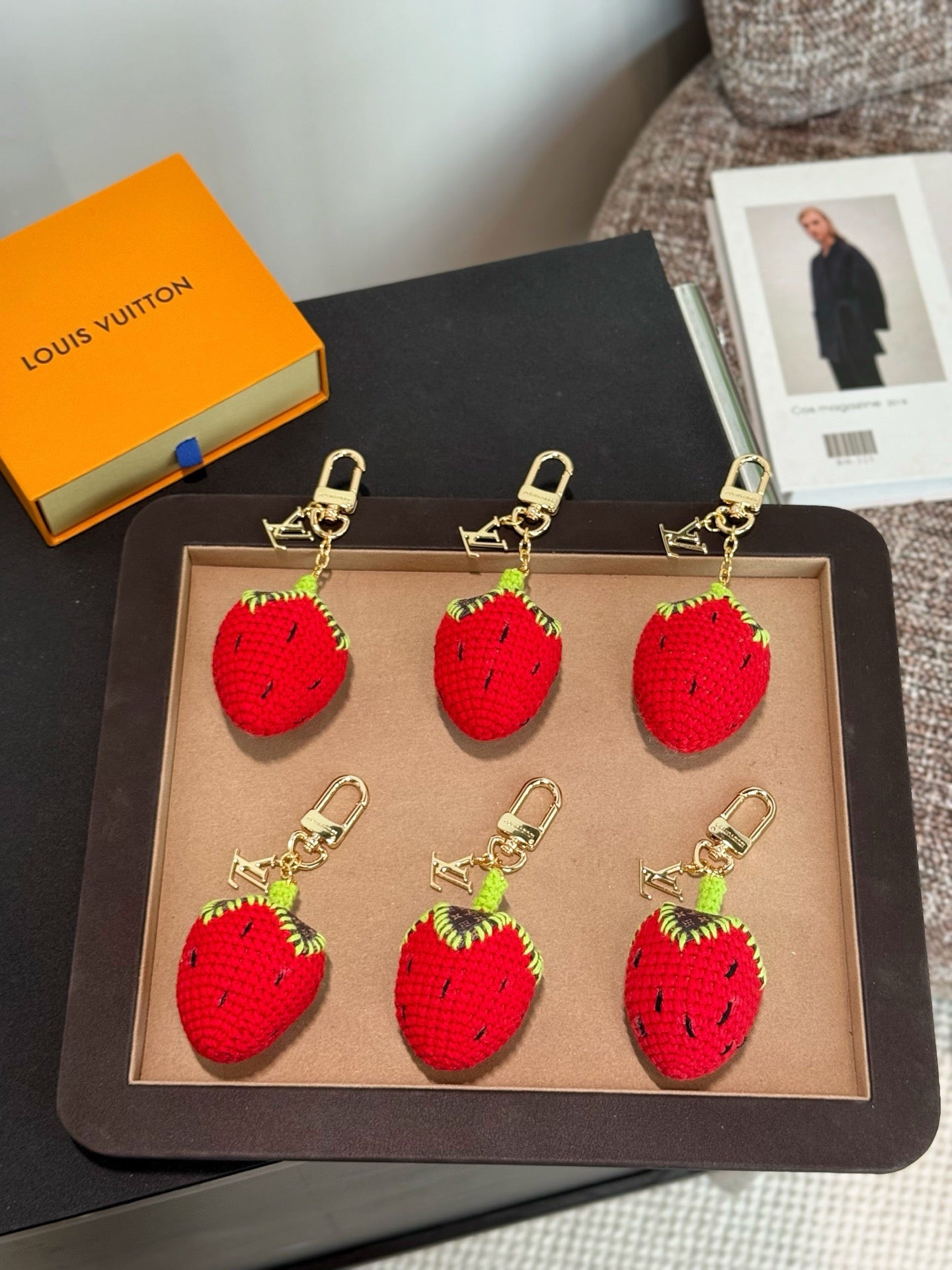 Wrap woven strawberries 🍓 Pendant ornaments