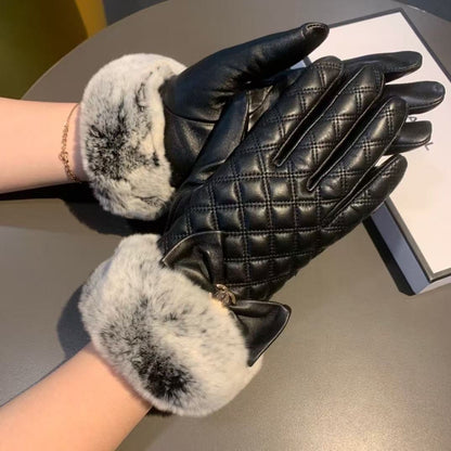 Winter Lazy Rabbit Hair Sheepskin Gloves in 2025