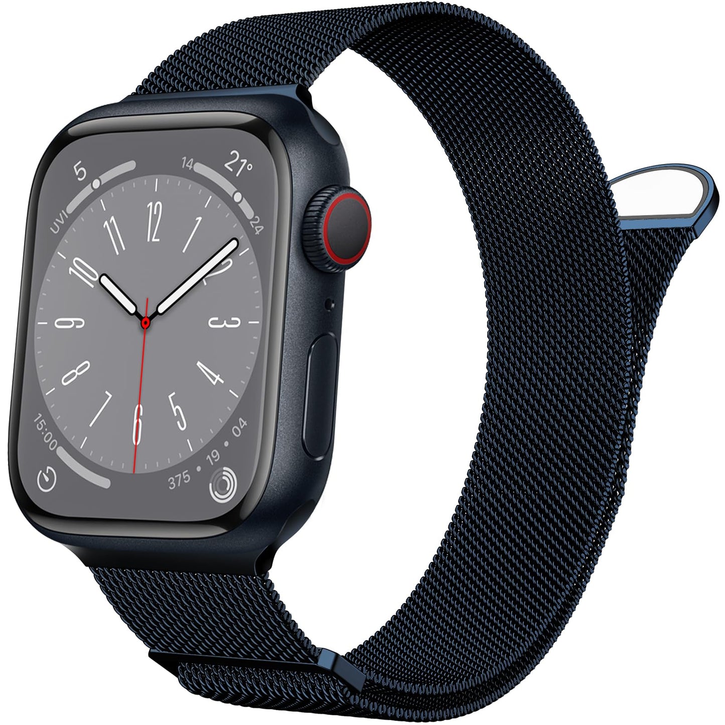 Stainless Steel Mesh Ring Magnetic Clasp Replacement for iWatch Band