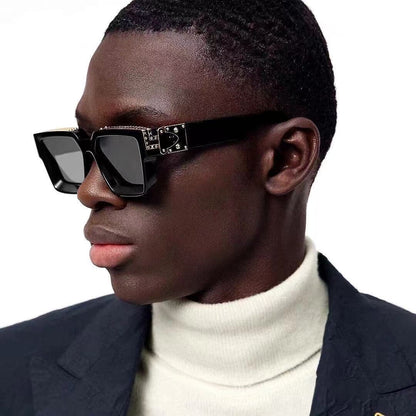 New Millionaire Series Sunglasses Retro Internet Celebrity Fashion Sunglasses Square Frame UV Sunglasses