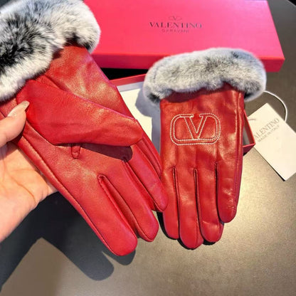 2025 New Long Style Lazy Rabbit Hair Touchscreen Women's Gloves