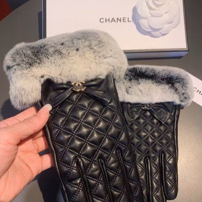 Winter Lazy Rabbit Hair Sheepskin Gloves in 2025