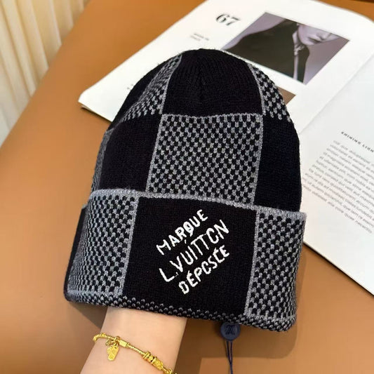 2025 New Embroidered Knitted Woolen Hat