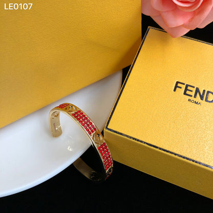 F Letter Diamond Cutout Bracelet