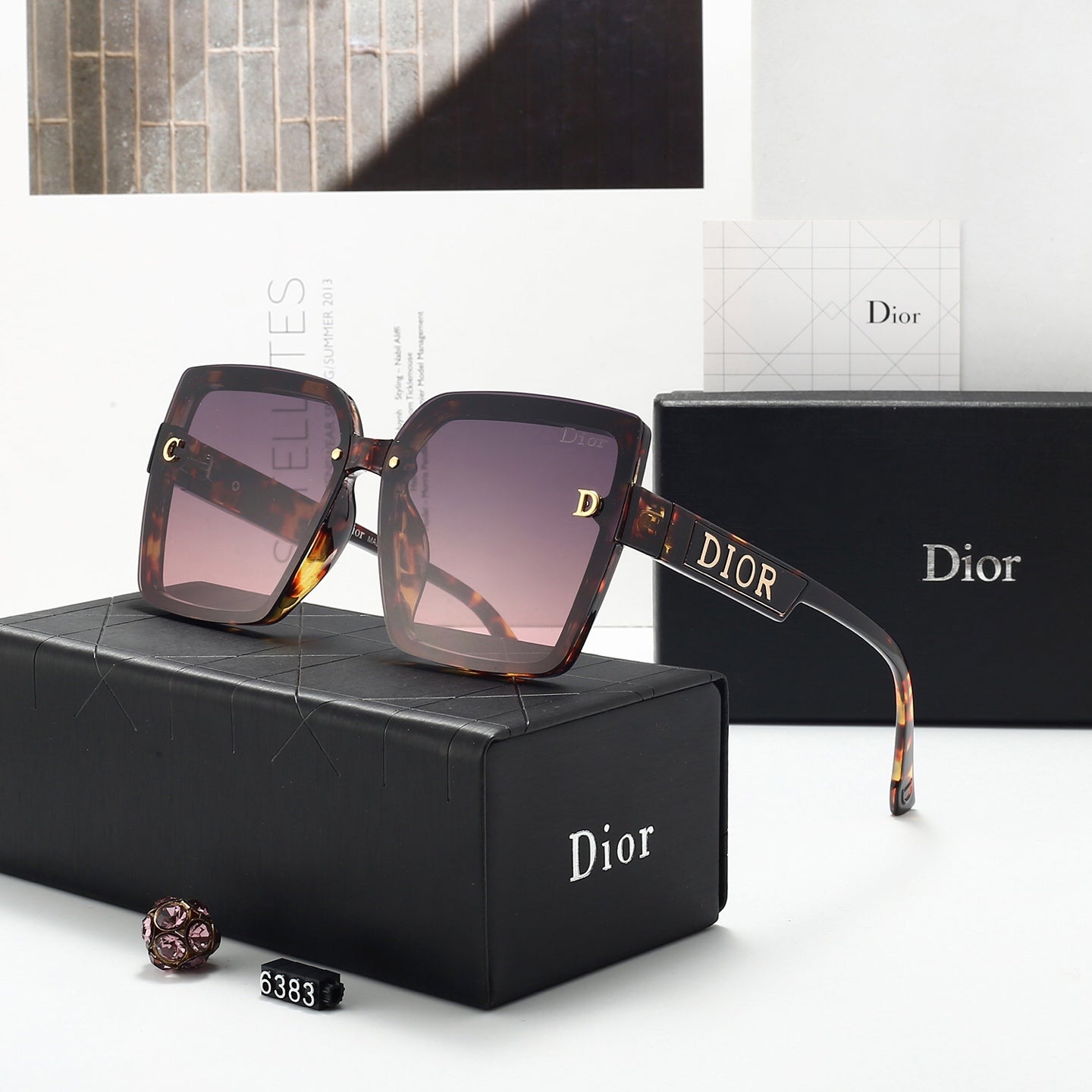 5 colors fashionable thickened beautiful edge high definition gradient color ocean lens series