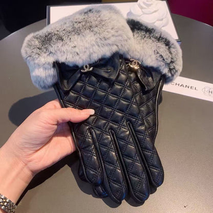 Winter Lazy Rabbit Hair Sheepskin Gloves in 2025