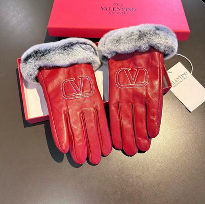 2025 New Long Style Lazy Rabbit Hair Touchscreen Women's Gloves