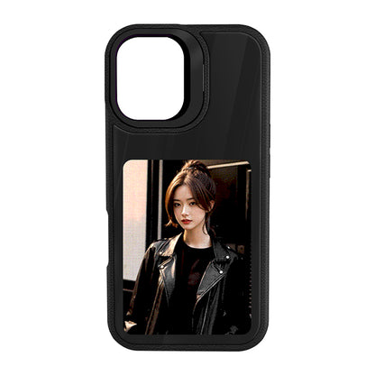 DIY E-Ink Phone Case  𝐀𝐏𝐏 Operation Smart Photo Rear Projection Customiza Phone Case Instantly Display Photos On The Ink Screen Back Cover Personalize Your Phone case.3.7-inch screen