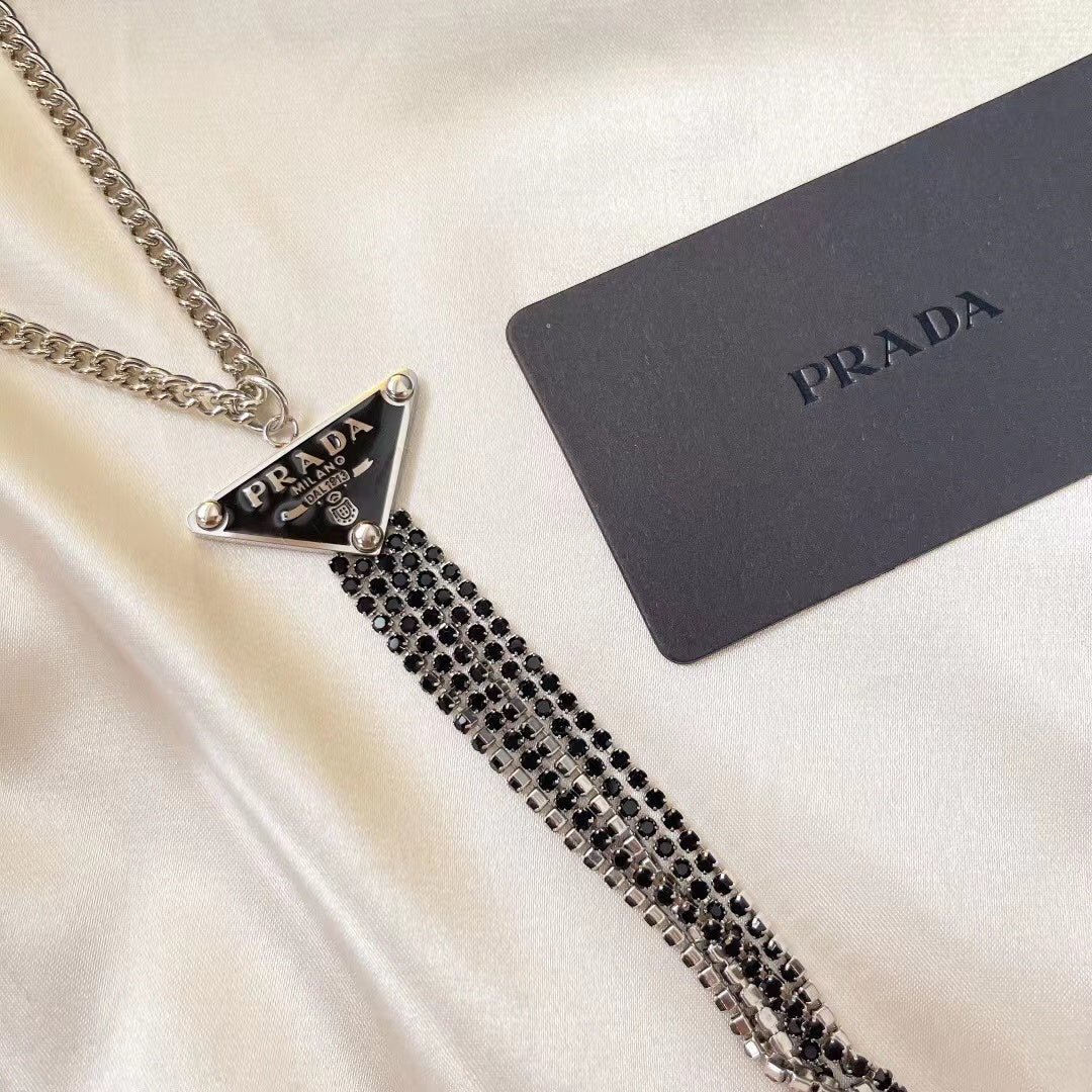 Triangle Tassel Necklace