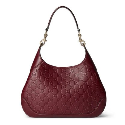 Ankara Red Printed Embossed Leather