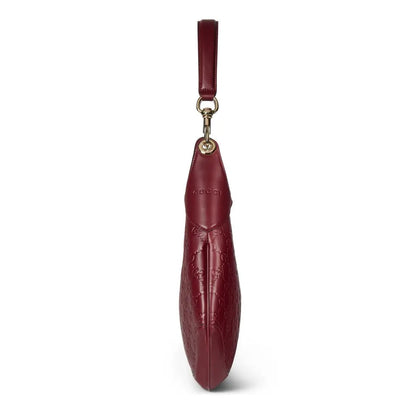 Ankara Red Printed Embossed Leather