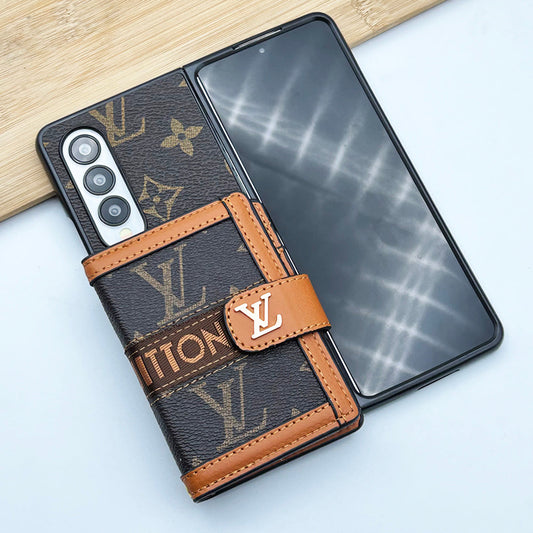 Luxury Leather Wallet Fold Case