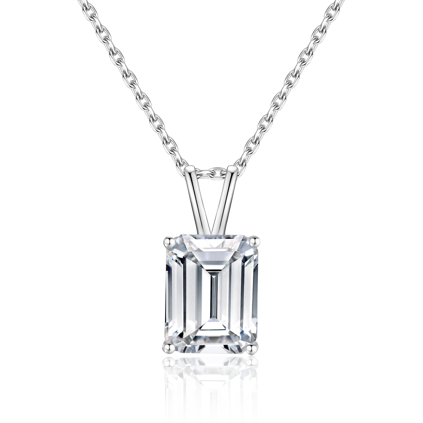 3-Carat Moissanite Necklace 925 Sterling Silver Pendant Fashion Accessories