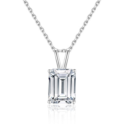 3-Carat Moissanite Necklace 925 Sterling Silver Pendant Fashion Accessories