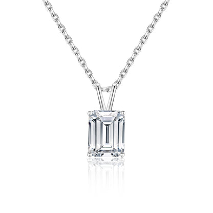 3-Carat Moissanite Necklace 925 Sterling Silver Pendant Fashion Accessories