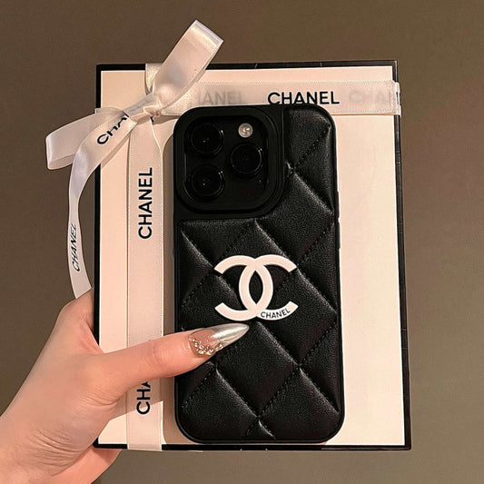 Fashionable Lozenge Leather Case