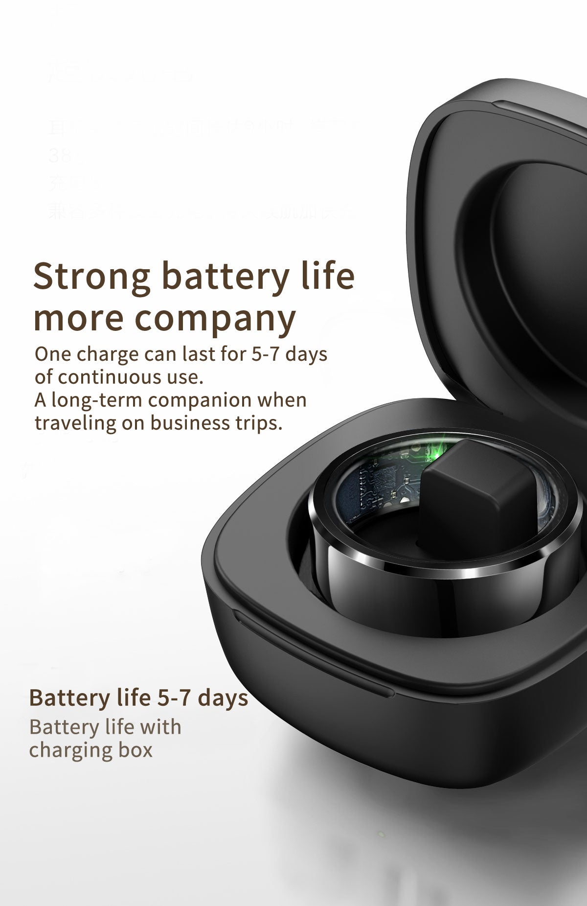 Smart Ring for Men Women, Health Fitness Tracker with Heart Rate/Blood Pressure/Blood Oxygen Monitor,Sleep Tracker,Pedometer, No Subscription, IP68 Waterproof Ring for iPhone&Android