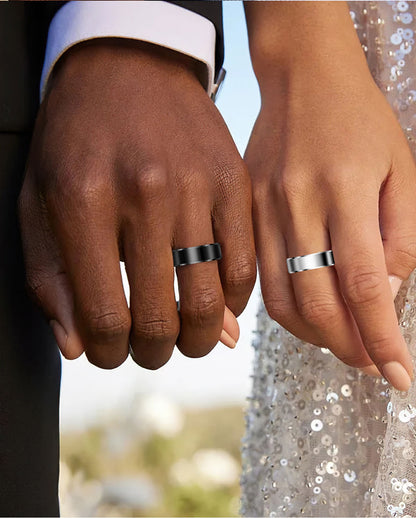 Smart Ring for Men Women, Health Fitness Tracker with Heart Rate/Blood Pressure/Blood Oxygen Monitor,Sleep Tracker,Pedometer, No Subscription, IP68 Waterproof Ring for iPhone&Android