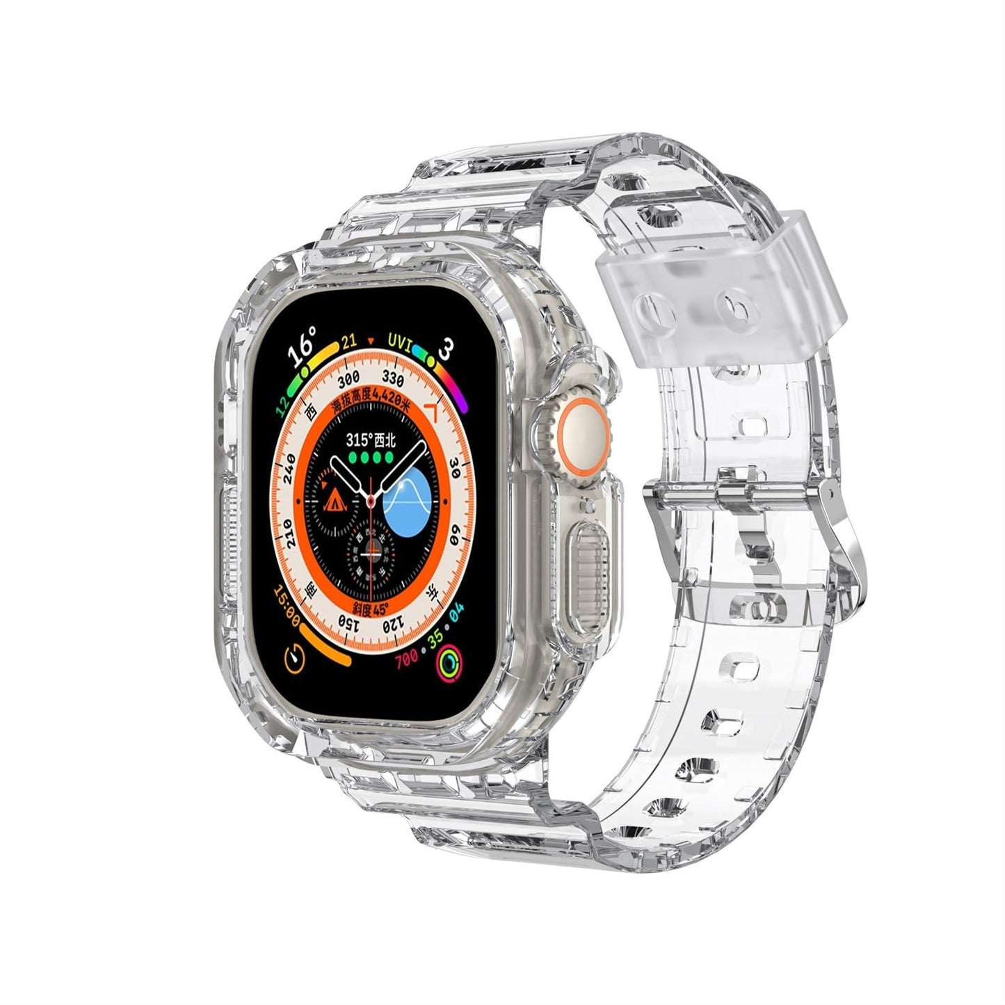 Integrated TPU Band With Case For Apple Watch