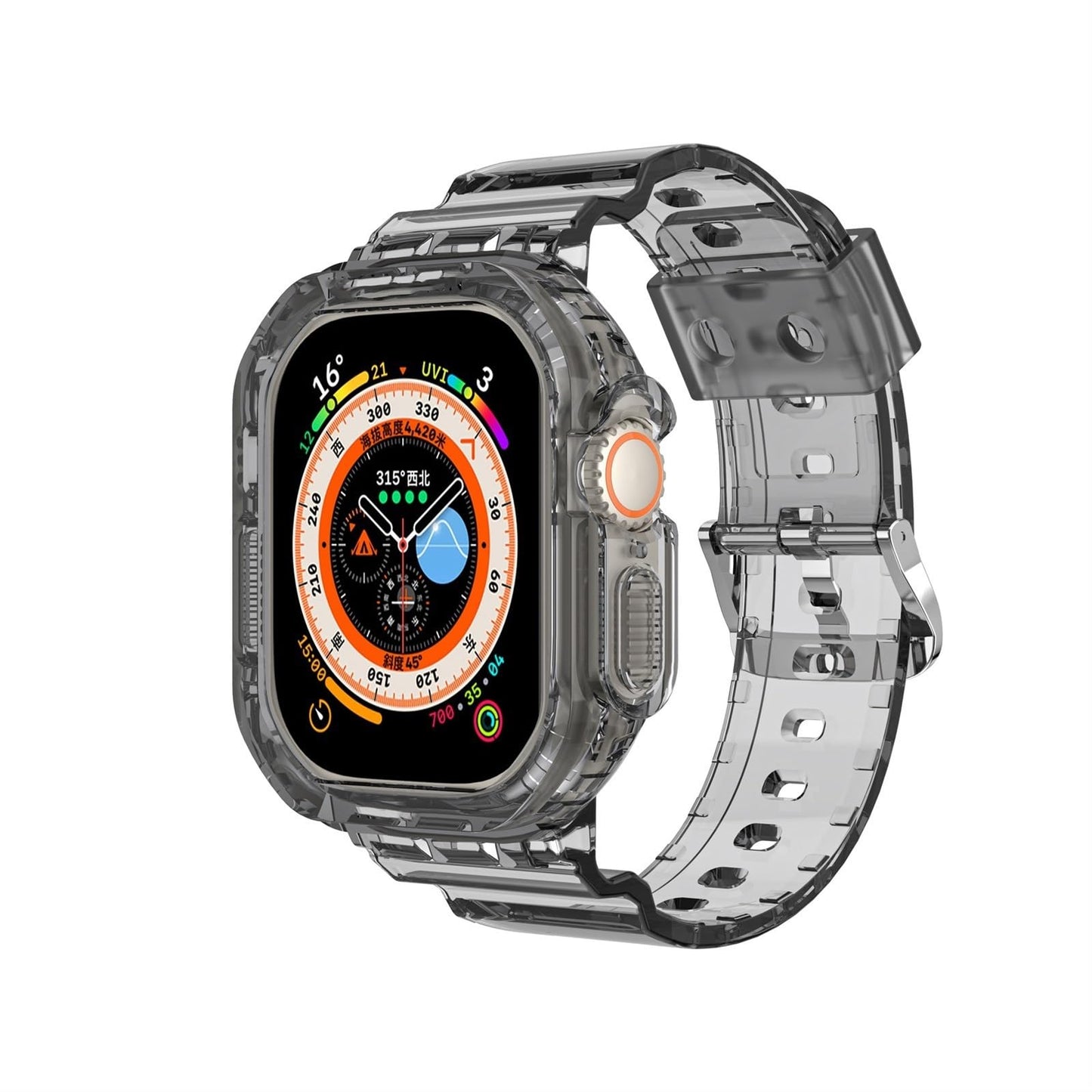 Integrated TPU Band With Case For Apple Watch