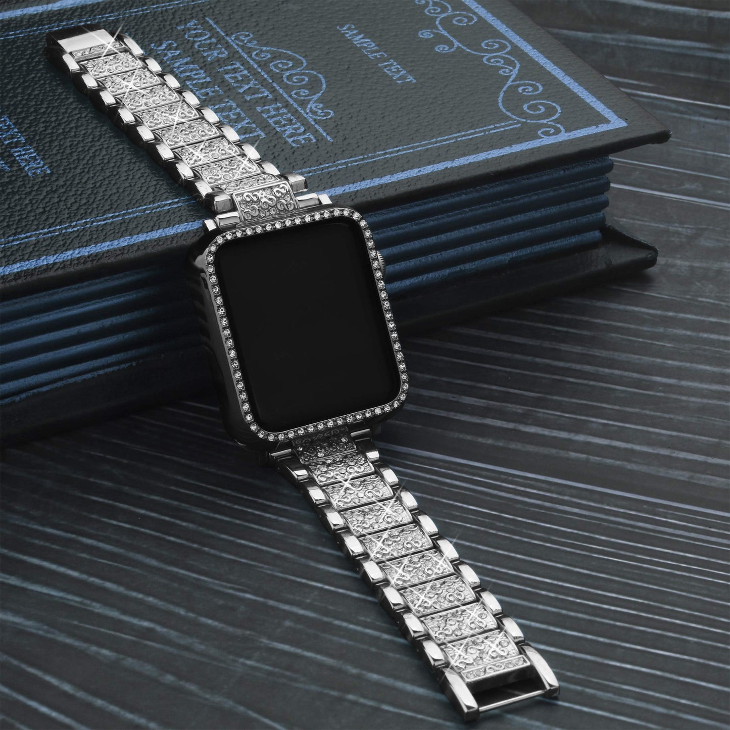 Jueves  Compatible for Apple Watch Band with Screen Protector Case