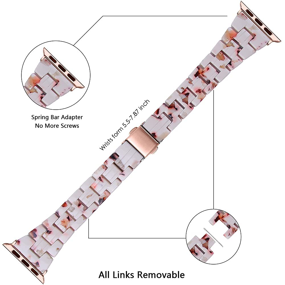Nougat White Resin Band