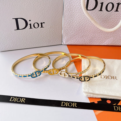 4 Color Epoxy Letter Bracelet