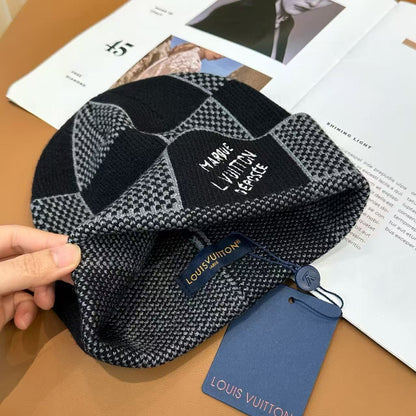 2025 New Embroidered Knitted Woolen Hat