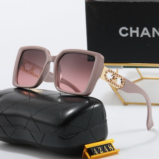 5 colors new full lens iconic logo sunglasses
