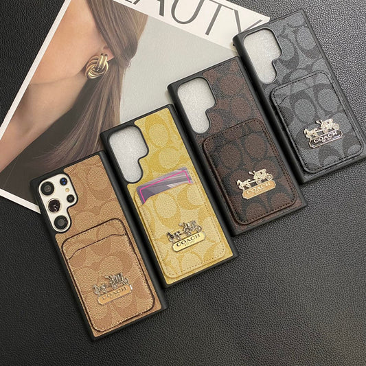Vintage Embossed Carriage Logo Samsung Case