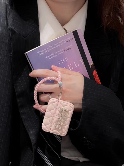 Diamond leather AirPods Case