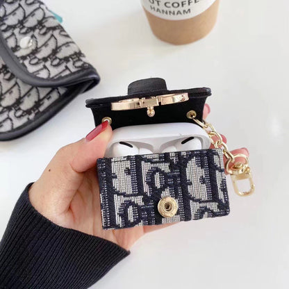 Embroidered canvas AirPods Case