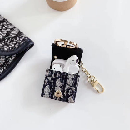 Embroidered canvas AirPods Case