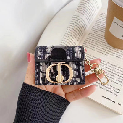 Embroidered canvas AirPods Case