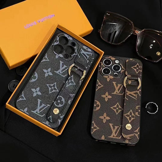 Embossed Leather Wristband Case